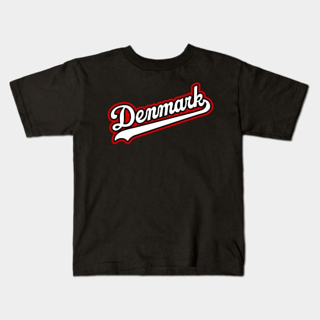 Denmark Kids T-Shirt by lounesartdessin